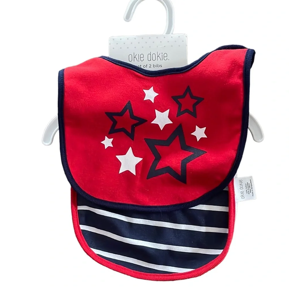 Okie Dokie 2 pack bib set